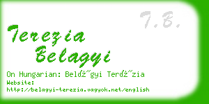 terezia belagyi business card